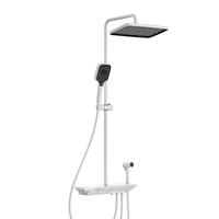 日丰 卫浴淋浴花洒恒温数显花洒白色增压花洒淋浴器套装 非恒温-星耀白数显置物花洒