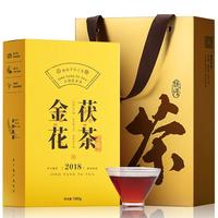 七春 黑茶金花茯茶1000g泾阳茯砖茶熟茶18年陈陕西茶叶盒装 【精选品质】泾阳金花茯茶1000g