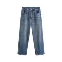 京东京造 J.ZAO 京东京造 女士牛仔裤 法棍烟管裤 显瘦直筒九分裤