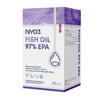 NYO3 97%高纯EPA鱼油软胶囊 580mgEPA不含DHA 情绪鱼油降甘油三酯60粒