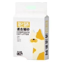 聪颖 清洁系列猫砂豆腐混合型10kg膨润土除臭低尘2.5公斤 原味 2.5kg/包