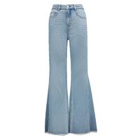 VEROMODA牛仔裤女2025早春微喇毛边浅色纯棉水洗牛仔裤时尚休闲 浅牛仔蓝色 S