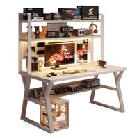 心有良家书桌书架一体桌家用电脑桌洞洞板置物架学习桌A051 100*50白色 【洞洞板电脑桌】100cm白色