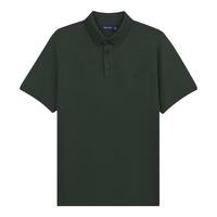 NAUTICA 男装25春夏棉氨珠地亲肤透气多色短袖POLO衫男KE5101 森林绿3YG L