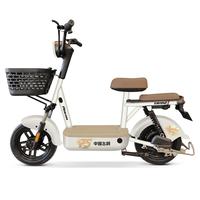 飞鸽 FLYING PIGEONE75智能电动自行车45公里长续航电动车铅酸电池48V12Ah电瓶车新国标上班代步小电驴源彩漫步白