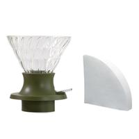 HARIO  V60咖啡滤杯滤网过滤器手冲咖啡过滤滤杯过滤网聪明杯漏斗200ml 聪明杯滤杯02号 橙色1-4人份