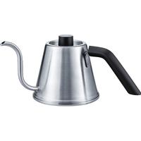 HARIO不锈钢长嘴细口手冲壶侧把咖啡壶粕谷款KPK 不锈钢银色 600ml