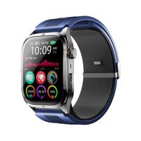  bachjohann 动态血压监测 医疗级测血压智能手表  深邃蓝【AI真智能诊断】黑金高端礼盒款 皮革 蓝色