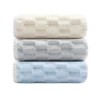 洁丽雅(Grace)日式云朵格浴巾男女士7A级抗菌超吸水柔软亲肤洗澡浴巾毛巾 300g