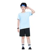 361°童装 儿童运动套装夏男女3-14岁轻爽速干套装 蓝170