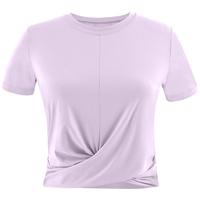 【冰感透气】运动短袖女t恤2025春夏露腰短款百搭跑步瑜伽服