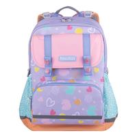 梦乐（MoonRock）小书包轻盈护脊减负可调节反光3-6年级儿童潮流书包 浅紫色/甜心独角兽SP200P-24321