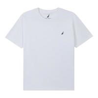 NAUTICA 男装25春夏纯棉透气舒适短袖T恤男TO5101 白色1BW XL