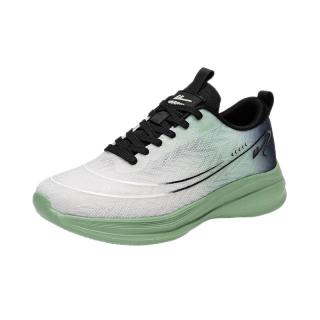回力男鞋2025春夏休闲飞织透气网鞋子男旅游户外跑步运动鞋男 轻云绿 42