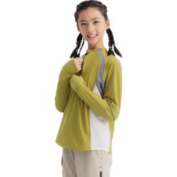 迪卡侬 速干衣儿童速干长袖男童女户外运动T恤防晒凉感-5486907