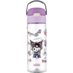 THERMOS 膳魔师 库洛米Tritan运动直饮瓶儿童水杯小水壶600ml 紫