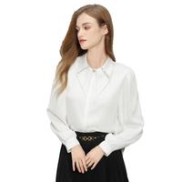 白色衬衫女长袖春季上衣高级感气质休闲衬衣洋气小衫