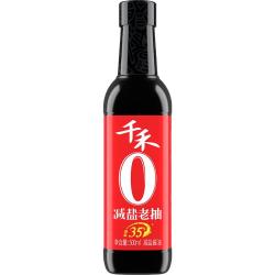 千禾 减盐老抽500ml减盐酱油薄盐炒菜提鲜上色