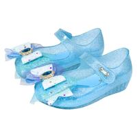 kids.ing【春夏特惠】女童凉鞋公主鞋水晶果冻鞋夏季儿童宝宝小童公主鞋 蓝色 乐佩紫公主 27 适合脚长16.6-17.5cm