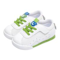 kids.ing【春夏特惠】1-4岁宝宝学步运动鞋软底女小童男童鸳鸯小白鞋网面 绿小白(网面) 20 适合脚长12.3cm