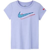 NIKE 耐克童装女童纯棉短袖T恤夏季儿童亲肤舒适短T上衣 紫石楠 110 /52 【身高98-104cm】