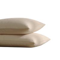 铭都家居MIDO HOUSE枕套一对装超细牛奶绒秋冬珊瑚绒法兰绒枕套48x74cm  浅米杏 浅米杏【秋冬牛奶绒】