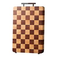 木雅轩高端棋盘格菜板家用抗菌切菜板实木砧板防霉双面加厚厨房案板 43*31*3.0cm【4-5人】方形棋盘格