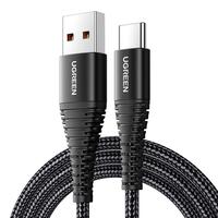 UGREEN/绿联 超级快充 Type-C数据线 尼龙织 Type-C USB-A 100W 6A