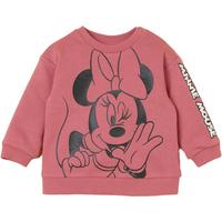 H&M【迪士尼系列】婴儿装宝宝0-3个月卡通卫衣0965941 深粉红/米妮老鼠 66/48