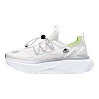 KAPPA卡帕女鞋透气网面运动鞋女2024夏季厚底网鞋子女防滑休闲跑鞋 经典白 35