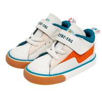 kids.ing儿童高帮板鞋春季男童校园小白鞋软底防滑女童鞋 绿色 披萨侠 31 适合脚长18.3-19.0cm