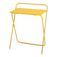 方兴未艾简易桌子折叠桌家用电脑桌免安装卧室桌子床边办公桌可移动 柠檬黄 70*44.5*75cm【大桌面升级加高】