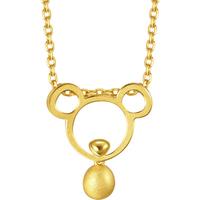 周生生 黄金足金十二生肖鼠吊坠不含素金项链91904P计价 1.68克(含工费130元)