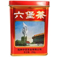中茶牌茶叶 广西梧州六堡茶 红罐工体铁罐装 老八中系列 一级窖藏黑茶 2016年 单罐装 250克 * 1罐