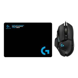 罗技 G） G502 HERO主宰者游戏鼠标电竞鼠标有线RGB机械配重竞技FPS吃鸡宏cf男生 G502HERO 鼠标垫