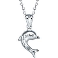 周六福PT950海豚铂金吊坠女 不含链PT042449 约1.18g