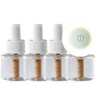 美的(Midea)电蚊香液驱蚊液驱蚊器灭蚊器补充液防蚊液无香型4瓶+1器