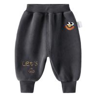 新生儿裤子秋冬季宝宝卫裤加绒保暖休闲裤奥粒绒长裤卡通外穿裤子
