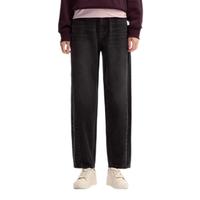 森马 Semir牛仔裤女宽松长裤遮肉显瘦百搭春秋纯棉锥形裤109524124006 31 牛仔水洗黑98201