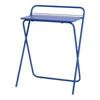 方兴未艾简易桌子折叠桌家用电脑桌免安装卧室桌子床边办公桌可移动 深湖蓝 70*44.5*75cm【大桌面升级加高】