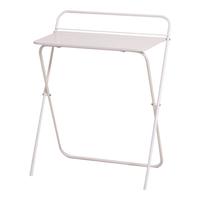 方兴未艾简易桌子折叠桌家用电脑桌免安装卧室桌子床边办公桌可移动 奶油白 70*44.5*108cm【大桌面站立】