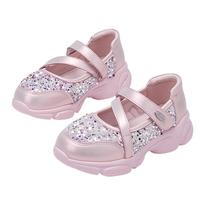 【闪亮公主休闲鞋】小白鞋春秋款女童轻便运动鞋儿童跑步鞋初中生