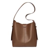 星期六包包大容量托特包单肩斜挎包水桶包上班通勤包38-咖