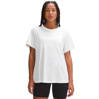 露露乐蒙lululemon丨All Yours 女士 T 恤 *棉 透气 LW3FU1S 短袖 白色 3XS /0