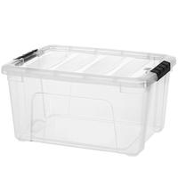 JEKO&JEKO透明塑料衣物收纳箱大号玩具整理箱56L 1只装