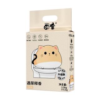  CUTEPOL/囧宝 除臭无尘结团 豆腐猫砂混合矿砂膨润土  2.5kg*5包