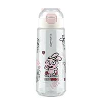 FGA富光塑料水杯手提直饮杯tritan弹盖春夏男女杯子蓬蓬兔470ml 蓬蓬兔粉直饮盖 470ml
