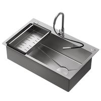 惠达（HUIDA）蜂窝压纹水槽大单槽洗菜盆一体盆不锈钢厨房水槽洗碗槽洗菜池DW36