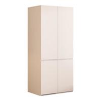 纳莎玟【包安装】实木衣柜卧室家用对开门奶油风简约轻奢收纳储物大衣柜 140*200*50主柜