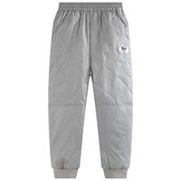 迪士尼（DISNEY）童装男女童羽绒长裤梭织耐磨白鸭绒蓬松裤子23冬DB341ME16灰130 浅碳灰（拼接款/80绒）